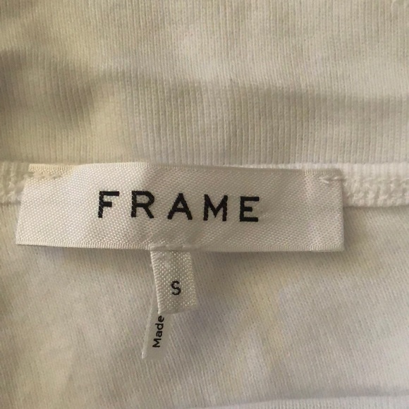 Frame white one shoulder t-shirt - Picture 3 of 6